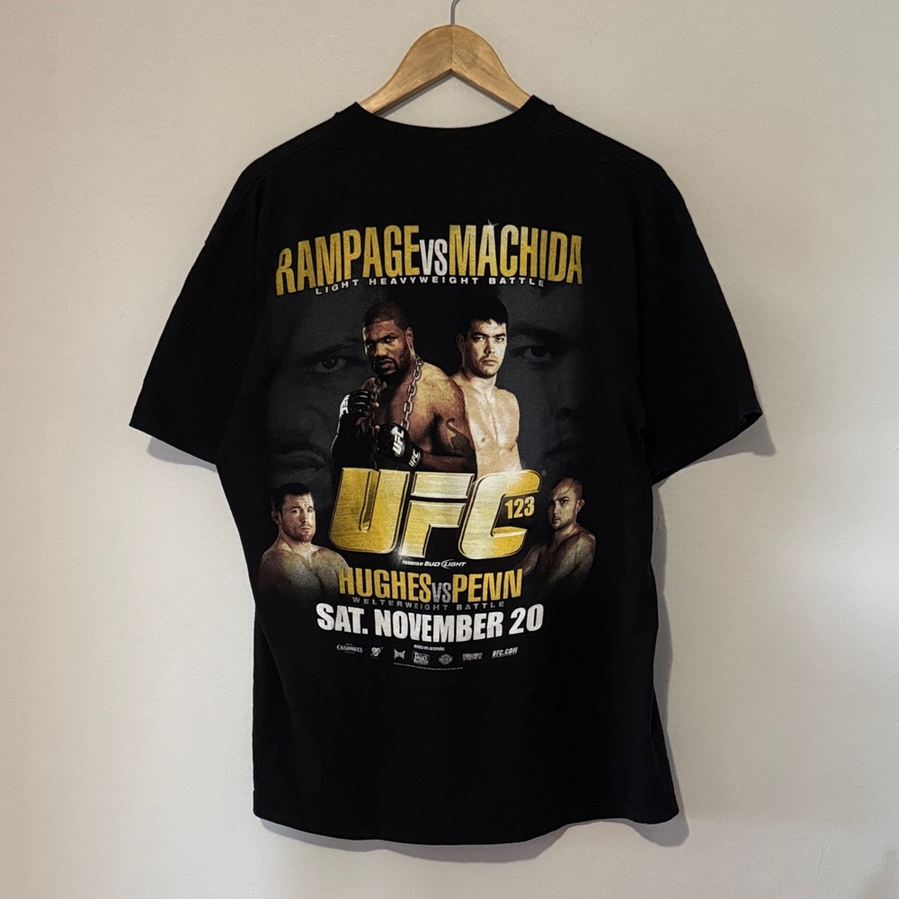 Vintage UFC 123 T-Shirt Rampage Vs Machida / XL / 2010